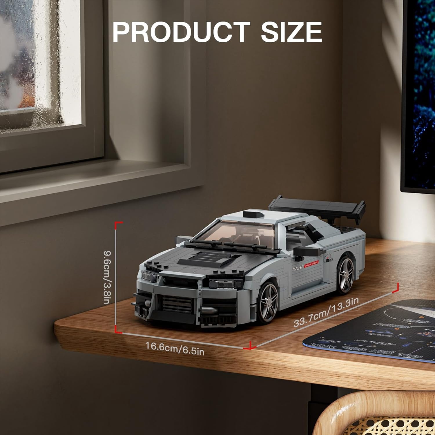 Car Building Sets, 1:12 Scale Sports Vehicle Model, 10113 Collectible Speed Champion Cars Building Kits, Build and Display Car Set  (1471 Pieces)