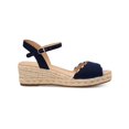 thumbnail image 2 of Charter Club Womens Luchia Canvas Buckle Wedge Sandals, 2 of 3