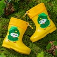 thumbnail image 2 of LYHaoo Children's Rain Boots Boys' Bunch Cartoons Children's Baby Rain Boots Kindergarten Outside Wearing Short Girls' Water Shoes Sizes 7.5 Yellow(Little Kid), 2 of 3