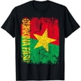 thumbnail image 2 of BURKINA FASO Flag Vintage Distressed BURKINA T-Shirt, 2 of 3