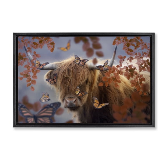 Stupell Industries Eclectic Black Floating Frame Canvas Art, 25 x 17, by Reinders