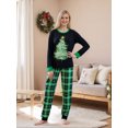 thumbnail image 3 of AIGUR Matching Family Christmas PJs, Tree Letter Plaid Print Soft Holiday Pajamas for Whole Family, 3 of 10