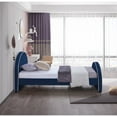 thumbnail image 5 of Meridian Furniture Brody Navy Velvet Twin Bed, 5 of 7