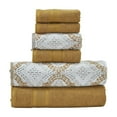 thumbnail image 4 of Modern Threads Capri Jacquard 6-Piece Adult Cotton Bath Towel Set, Gold, 4 of 4
