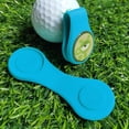 thumbnail image 2 of Golf Golf Hat Clip Imán Marcador de pelota de golf para calibración de posición (azul claro) Tmvgtek Para Estrenar, 2 of 9