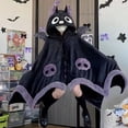 thumbnail image 3 of Pijama de felpa de murciélago de dibujos animados Kawaii para mujer, capa de Anime, disfraz de Halloween, pijamas de invierno para adultos, capa de Manta, Y2k, 3 of 4