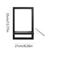 thumbnail image 3 of 2PCS Floating Shelves for Wall, Decorative Wall Shelves Black, Plants Shelf Framed, Square Wall Decor, Art Sconces Artificial Vases Hanging Storage Shelf for Bathroom Living Room Modern Elegant, 3 of 7