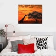 thumbnail image 5 of BCIIG   African Giraffe At Sunset Serengeti National Park Tanzania Africa Wild Animal Tree Photo Photograph Nature Landscape Cool Wall Decor Art Print   Bedroom   20x16in, 5 of 6