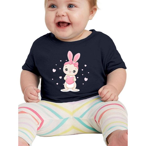 Cute Banny W Hearts T-Shirt Infant -Image by Shutterstock,  6 Months