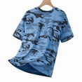 thumbnail image 4 of Havenx Athletic T-Shirt for Men Camouflage Short Sleeve Shirts Crew Neck Rapid Dry T-Shirts Moisture-Wicking Lightweight Comfortable Sports Fitness Workout Top,Blue S, 4 of 4