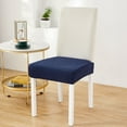 thumbnail image 2 of Dining Room Chair Cover, Furenl Stretch Dining Chair Covers – Removable and Washable Seat Covers for Dining Chairs, Navy, 2 of 4