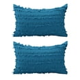 thumbnail image 1 of Pieza Boho Trim Throw Pillow Algodón Lino Sofá Throw Pillow para Sofá, Sofá, Cottage Throw Pillow para Sala de Estar 12 x 20, 1 of 5