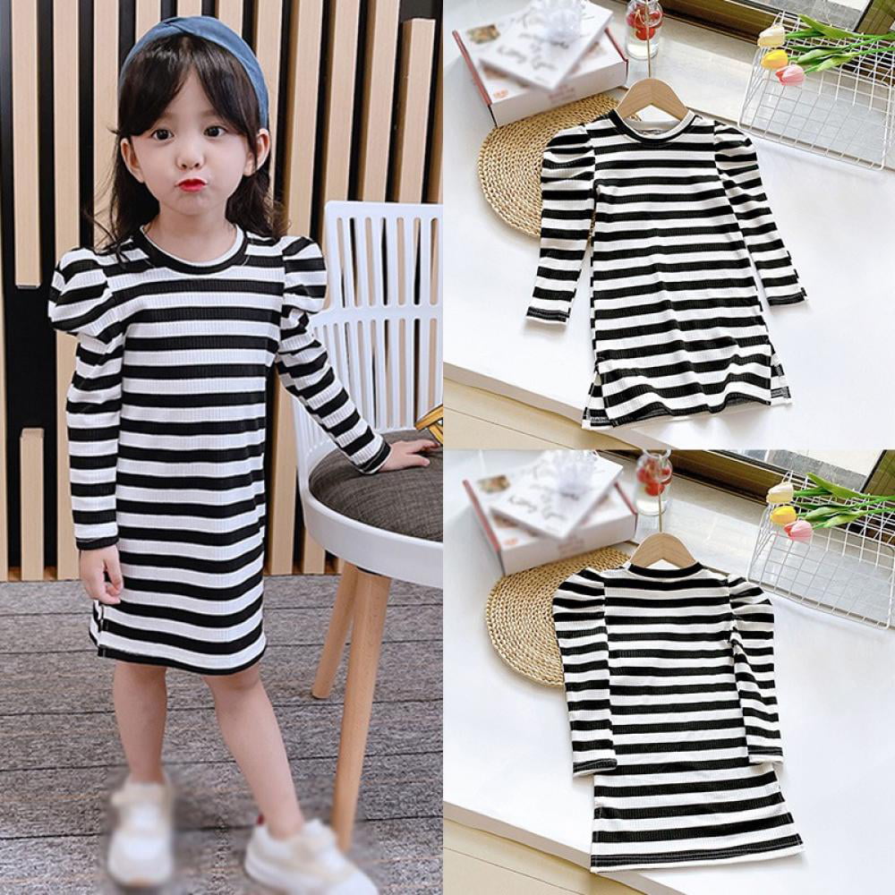 Amazon.com: Arshiner Girls Dress Kids Long Sleeve Solid Color Casual T-Shirt  Dress: Clothing, Shoes & Jewelry
