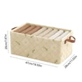 thumbnail image 3 of Summer Savings Storage Boxes With Double Lids And Handles- Foldable Linen Storage Bins Organizer Clothes Baskets Rectangular With Removable Divider For Home Bedroom Closet Off 2025 New, 3 of 8