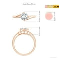 thumbnail image 5 of ANGARA IGI Certified Lab Grown 1 Ct Diamond Ring for Women in 14K Rose Gold (Size-6.4mm| Color-F-G| Clarity-VS) | April Birthstone, Anniversary, Jewelry Gift for Women | Lab-Grown Diamond Ring, 5 of 8