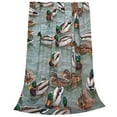 thumbnail image 2 of Vsdgher Mallard Ducks Swimming Ultra-Soft Micro flannel Blanket Throw Blankets for Couch Sofa, Bed (4 sizes)-50"x40", 2 of 7