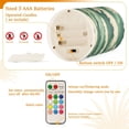 thumbnail image 5 of Yayeee Flameless Candles with Remote Flickering Battery Operated Multi Color Changing, Green Wave Pattern, 5 of 7
