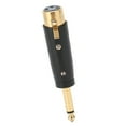 thumbnail image 2 of 6.35mm Mono Male to XLR Female Audio Adapter for Guitar Cables and Microphones, 2 of 8