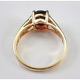 thumbnail image 5 of 2Ct Oval Cut Simulated Red Garnet Solitaire Engagement Band Ring 14K Yellow Gold Plated Pure 925 Sterling Silver, 5 of 5