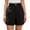 Navy, variant on Women's Plus Size Solid Color Bermuda Shorts High Waist Straight Fit Casual Dressy Work Shorts with Pockets Navy