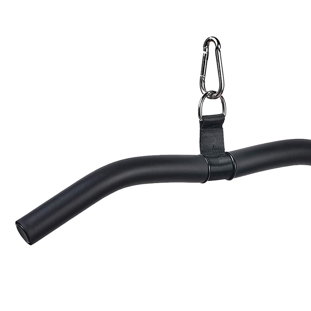 Yucurem Fitness Lower Pull Bar Curl Tricep Press Down Bar For Back And Arm Exercise Fitness Essential (A)