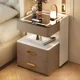 thumbnail image 4 of Mesita de noche inteligente, sencilla y moderna, dormitorio doméstico de tres cajones, almacenamiento junto a la cama, gabinete de almacenamiento de madera maciza, mesita de noche, 4 of 4