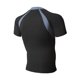thumbnail image 3 of pstuiky camisetas de hombre, Camisa informal de manga corta con cuello alto y botones para hombre, color liso ropa de hombre xl, 3 of 3