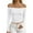White, variant on Long Sleeve Shirts for Women Y2k Crop Top Off Shoulder Ruched Fitted Tshirt Blouse Going out Tops
