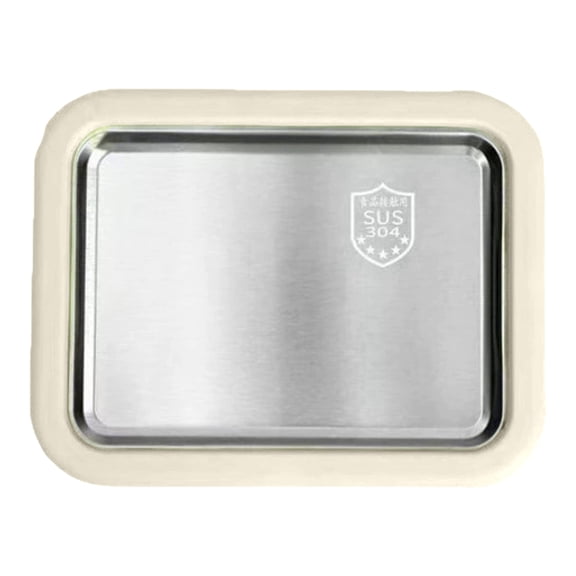 Dienrx Instant Rolled Ice Cream Tray Kit - Professional Stainless Steel Plate with 2 Scrapers for DIY Frozen Treats & Desserts