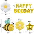 thumbnail image 2 of Happy Bee Day Decorations 21-Pack, Bee Themed Birthday Party Decorations, Daisy Bee Baby Shower Birthday Supplies, 2 of 7