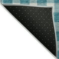 thumbnail image 3 of Addison Rugs Chantille Indoor/Outdoor Transitional Plaid Teal Washable Rectangle Rug, 3' x 5', 3 of 6