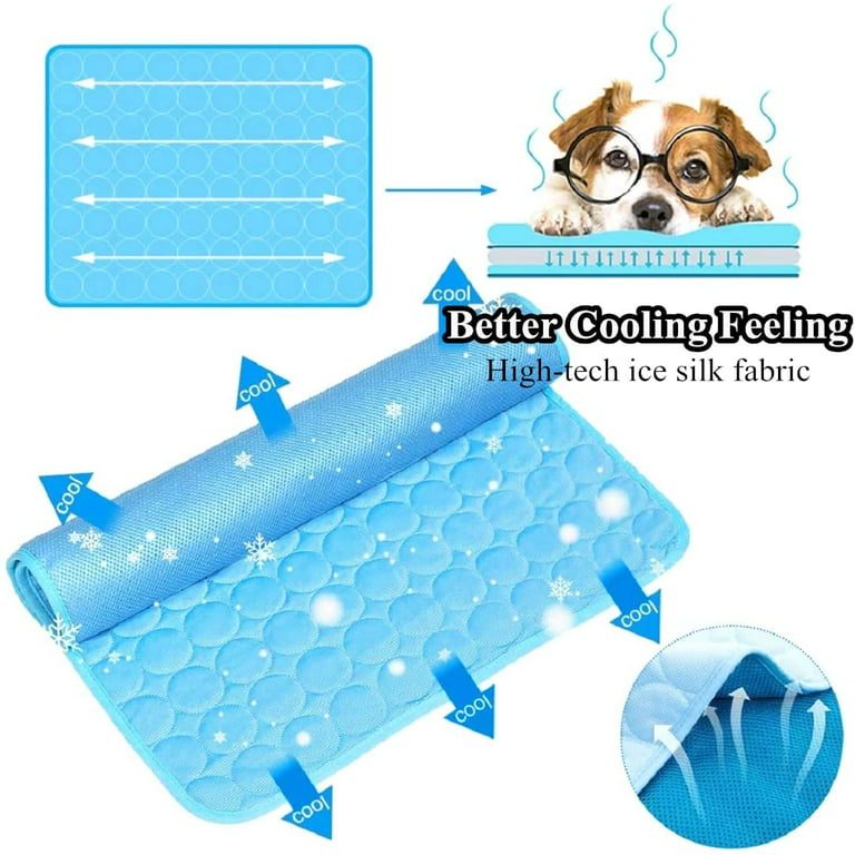 Pet Dog Cat Self-Cooling Pad No Gel and Water Cooling Non-Toxic Slip Waterproof Tucker Murphy Pet