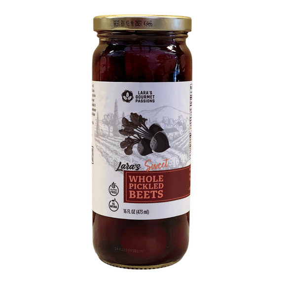Lara's Sweet Whole Pickled Beets, 16 fl oz