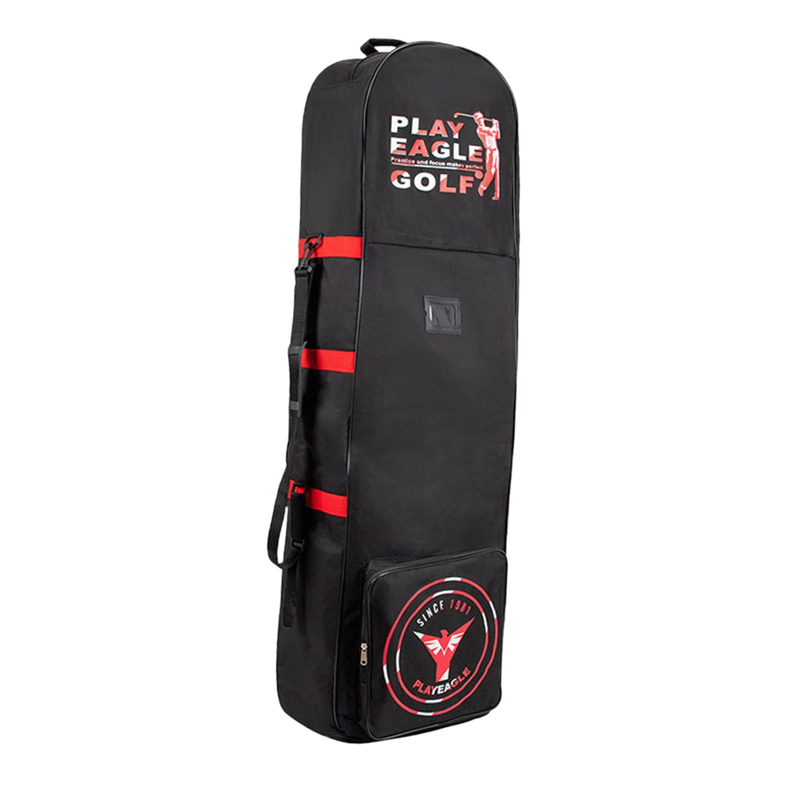 harayaa Airline Golf Travel Bag Golf Travel Cover Zipper Foldable Storage Bag Golf Clubs Red
