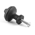 thumbnail image 3 of Black Iron Kitchen Cabinet Knob 1" Diameter 1 3/8" projection with Screws|Renovators Supply, 3 of 7
