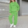 thumbnail image 2 of Gaexia Girls Outfits Fall ,Girls' Long Sleeve Hoodie And Sweatshirt With Letter Print For Casual Wear And Outdoor Activities, 2 of 4