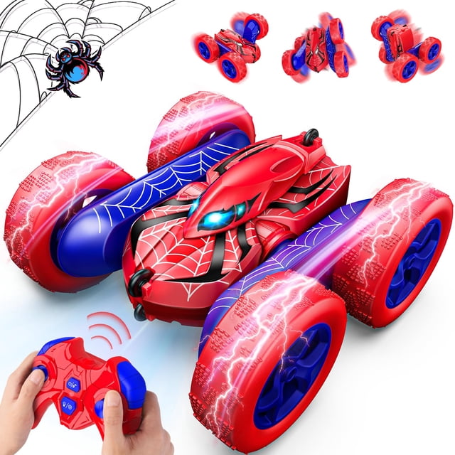 Coche Excitobo Spider con control remoto, rotación de 360°, 4WD, 3-12Y