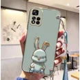 thumbnail image 3 of Crossbody Lanyard Rabbit bracket Plating Case for Xiaomi Redmi 12C 12 10 10C 10A 9 9C 9A 8A 8 7 13C Cover, 3 of 5
