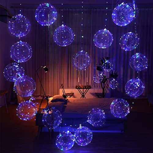 LED Light Balloons Transparent Balloon Wedding Birthday Xmas Party Lights Decor 
