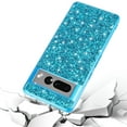 thumbnail image 4 of Cute Case for Google Pixel 9 Pro XL, Slim Glitter Bling Sparkly Shiny Slim Women Girls Hybrid Soft Smooth Shockproof Plating Bumper Protective Women Girls Shiny Case, Blue, 4 of 7