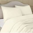 thumbnail image 2 of Duvet Cover Set with Zipper Closure 3-Piece Duvet Cover Set, Full/Queen (90'' x 90'') Size with Corner Ties,100% Egyptian Cotton 800 Thread Count, Ultra Soft and Easy Care - (Ivory Solid), 2 of 6