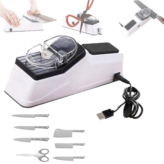 Besynersharp Pro, Besyner Sharp Pro, USB Electric Knife Sharpener, With Replacement Grinding Tools, Double Sided Knife Sharpener, Quick Sharpening & Polishing