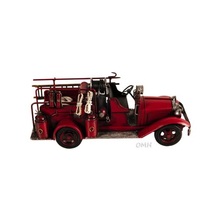 UPC: 0640901138855 | Handmade 1910s Fire Engine Truck Model