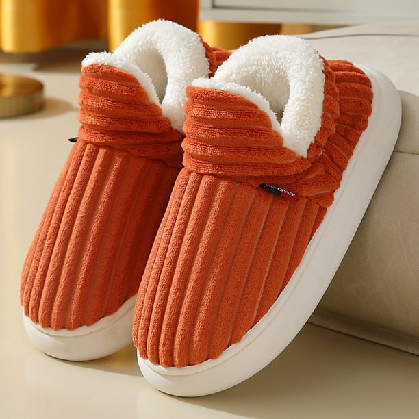 Zapatilla Cálida Interior Zapatos de felpa informales para hombre y mujer, Zapatos antideslizantes con forro de piel, ligeras para el invierno Likrtyny Tenis De Mujer Tenis De Hombre