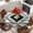 Sage Green, variant on Brown Beige Boho Round Tablecloth, Fitted Table Cover with Elastic for 55"-60" Round Tables, Abstract Southwestern Ethnic Geometric Table Cloth Outdoor Indoor Dinning Party Waterproof Tablecloths