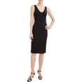 thumbnail image 2 of BCBG Paris Women's V-Neck Jersey Midi Dress, 2 of 8