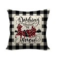 thumbnail image 2 of Hwkond Decorative Pillows, Inserts & Covers 1PC Christmas Linen Encrypted Linen Pillowcase Cushion Cover on Clearance, 2 of 3