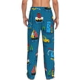 thumbnail image 3 of Fotbe Men'S Transportations With Buildingsclassic Pajama Pants With Elastic Waist And Drawstring Pockets，Pajama Pants Mens Lounge Pants Super Soft, 3 of 9