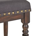 thumbnail image 4 of TMS Grafton 30” Turned Leg Stool (Set of 2), Rustic Brown and Charcoal Gray, 4 of 5