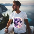 thumbnail image 5 of Men's Graphic TeeMoon (15) Letter Print T-Shirts Round Neck Short Sleeves Sizes XS-5XL Summer Daily Casual Tops, 5 of 5
